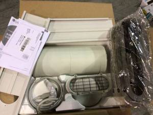 lot 69 image: 10,000 BTU (6,500 BTU, DOE) 115-Volt Portable&nbspAir Conditioner with Dehumidifier Function and LCD Remote in White by LG Electronics Customer retturns See Pictures