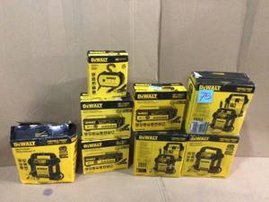 lot 75 image: Lot of assorted Dewalt tools various models and condition customer returns see pictures