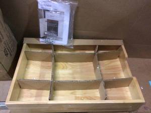 lot 98 image: Household Essentials Glidez 14.5 Wood Sliding Cabinet Organizer