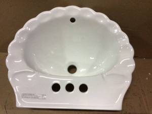 lot 100 image: SeaShell Designer Basin, White