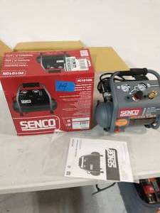 lot 14 image: SENCO 1 Gal. 12 HP Portable Pancake Electric Air Compressor