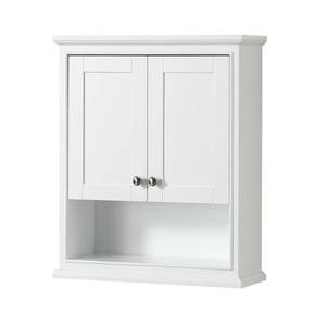 lot 35 image: HOME DECORATORS COLLECTION Lamport 26 in. W x 32 in. H Wall Cabinet in White