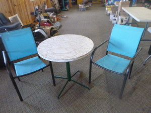 lot 69 image: 2 Lawn Chairs and Table