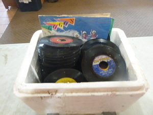 lot 85 image: Cooler Full of 45 Records