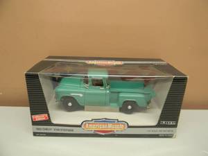 lot 23 image: ERTL AMERICAN MUSCLE 118 SCALE DIE CAST - 1955 CHEVY 3100 STEPSIDE - NEW IN BOX - AWESOME - SEE PICTURES