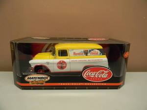 lot 26 image: MATCHBOX COLLECTIBLES 1957 GMC PANEL VAN COCA-COLA 118 SCALE - NEW IN BOX - SEE PICTURES