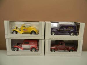 lot 48 image: LIBERTY SPEC CAST 1932 FORD, 1932 FORD, 1937 FORD & 1940 FORD - BACK TO THE 50s - NEW IN BOX - SEE PICTURES