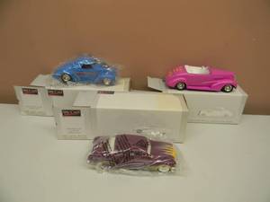 lot 49 image: LIBERTY SPEC CAST 1941 WILLYS COUPE STREET ROD, 1949 MERCURY CUSTOM STREET ROD & 1937 CHEVROLET CABRIOLET STREET ROD - BACK TO THE 50s - NEW IN BOX - SEE PICTURES