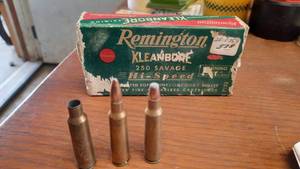 lot 139 image: Remington 12 Short Point5 Long Point (250 Savage) (17 Rounds  3 Reloading Brass Cartridges)
