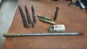 lot 329 image: Lot of Misc. 22 Gauge & Larger Shells  (1) 17 Long Homemade Bullet