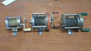 lot 331 image: Lot of 3 Vintage Open Face Reels