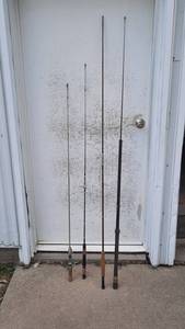 lot 342 image: Lot of 4 Fishing Rods