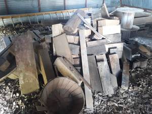 lot 615 image: Large Pile of Wood Blocks, Lumber and More