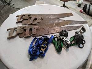 lot 165 image: Lot of Hand Saws, Straps and More