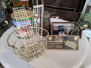 lot 171 image: Egg Basket, Vintage Precision Screwdriver Set and More