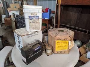 lot 176 image: Spool of Rope, Boat Anchor Winch and More
