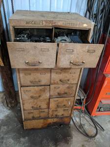 lot 191 image: Contents of 12-Drawer Cabinet - Circuit Breakers, Fuses, Hardware and More
