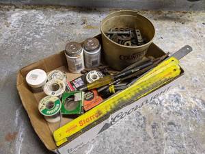 lot 216 image: Solder, Blades, Hardware, Tools and More
