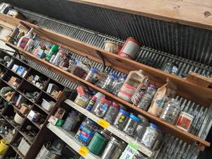 lot 255 image: Contents of Long Shelf - Hardware, Chemicals and More