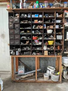 lot 257 image: Contents of Parts Bins - Electrical, Hardware and More