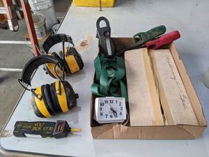 lot 275 image: Woodburning Kit, Headphones, Voltage Detector and More