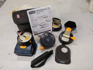 lot 296 image: Ryobi Laser Level Kit - AIRgrip MultiTASKit Model EMM0001