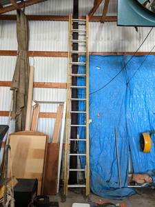lot 119 image: ALCO-LITE Fiberglass Extension Ladder - Measures about 14 Closed