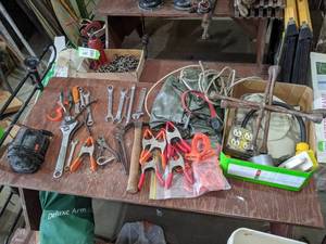 lot 406 image: Lot of Hand Tools, Spring Clamps and More