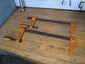 lot 437 image: Pair of Jorgenson Bar Clamps - Opens up to 18