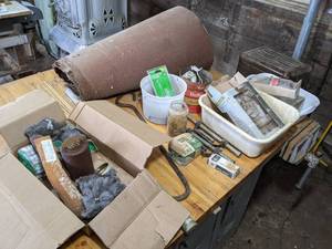 lot 457 image: Large Lot of Sandpaper, Assorted Hardware and More