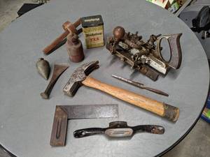 lot 549 image: Stanley #45 Wood Plane and More Antique Tools