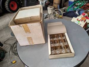 lot 551 image: 6 Cases of Small Glass Containers Bulbs - Not sure what they are for