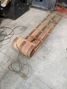 lot 634 image: Gladding Wood Toboggan - About 72 Long x 18 Wide