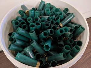 lot 64 image: 5 Gallon Bucket Remington 12 GA  2.75 Spent Shotgun Shells