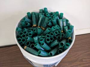 lot 72 image: 5 Gallon Bucket Remington 12 GA  2.75 Spent Shotgun Shells