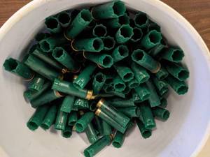 lot 77 image: 5 Gallon Bucket Remington 12 GA  2.75 Spent Shotgun Shells
