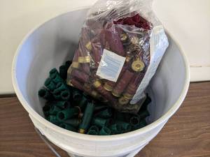 lot 78 image: 5 Gallon Bucket Remington & Federal 12 GA  2.75 Spent Shotgun Shells