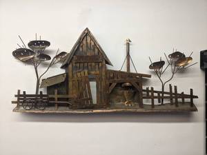 lot 102 image: Blacksmith Shop Tin Wall Art