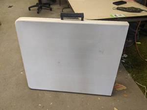 lot 114 image: Plastic Folding Table 72 x 30