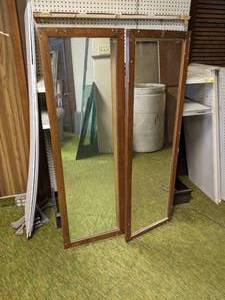 lot 160 image: (2) Mirrors in Wood Frames