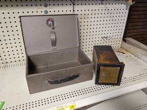 lot 172 image: Small Bank Box and Box