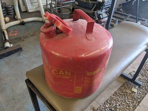 lot 228 image: 5-Gallon Metal Fuel Can