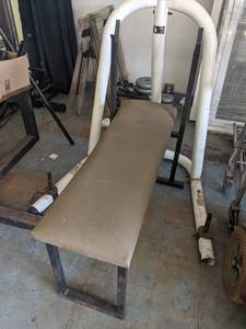 lot 226 image: Bench Press Bench and Assorted Weights