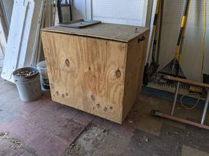 lot 243 image: Rolling Work Table or Storage Crate