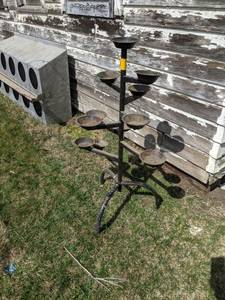 lot 97 image: Rotating Plant Stand  Bird Feeder