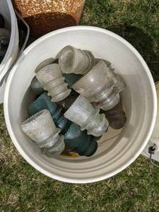 lot 107 image: Lot of Glass Insulators - Hemingray and More