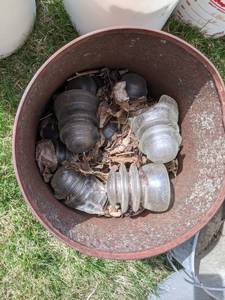 lot 110 image: Lot of Glass Insulators - Hemingray and More