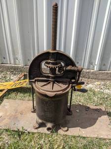 lot 116 image: Enterprise Sausage Stuffer mounted on Board