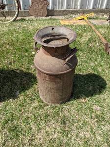 lot 118 image: Milk Can  Jug - w Lid
