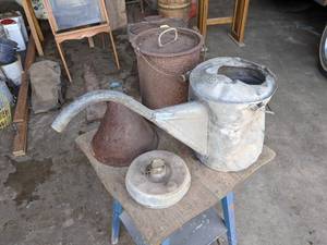 lot 155 image: Oil Can, Funnel and More